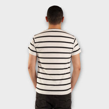 Cargar imagen en el visor de la galería, Camiseta Blanca con Rayas Negras