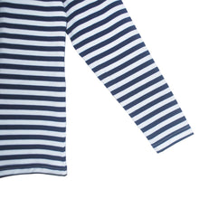 Cargar imagen en el visor de la galería, Buzo de Rayas Azules y Blancas para Hombre (Manga)