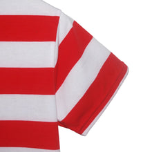 Cargar imagen en el visor de la galería, Camiseta de rayas rojas y blancas (anchas) (manga)