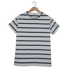 Cargar imagen en el visor de la galería, Camiseta Blanca con Rayas Negras