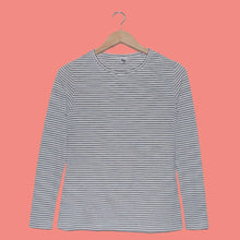 Cargar imagen en el visor de la galería, Buzo de rayas Negras y Blancas para Hombre - Rayas Delgadas
