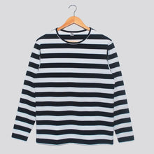 Cargar imagen en el visor de la galería, Buzo de rayas Negras y Blancas para Hombre
