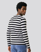 Cargar imagen en el visor de la galería, Buzo de rayas Negras y Blancas para Hombre Espalda
