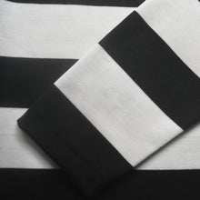 Cargar imagen en el visor de la galería, Buzo de rayas negras y blancas para mujer - 5 cm - manga
