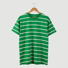 Cargar imagen en el visor de la galería, Camiseta_Verde_con_Rayas_Blancas
