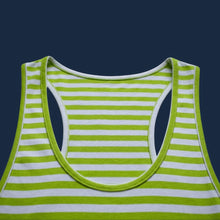 Cargar imagen en el visor de la galería, Esqueleto Gym de Rayas Verdes y Blancas - Cuello
