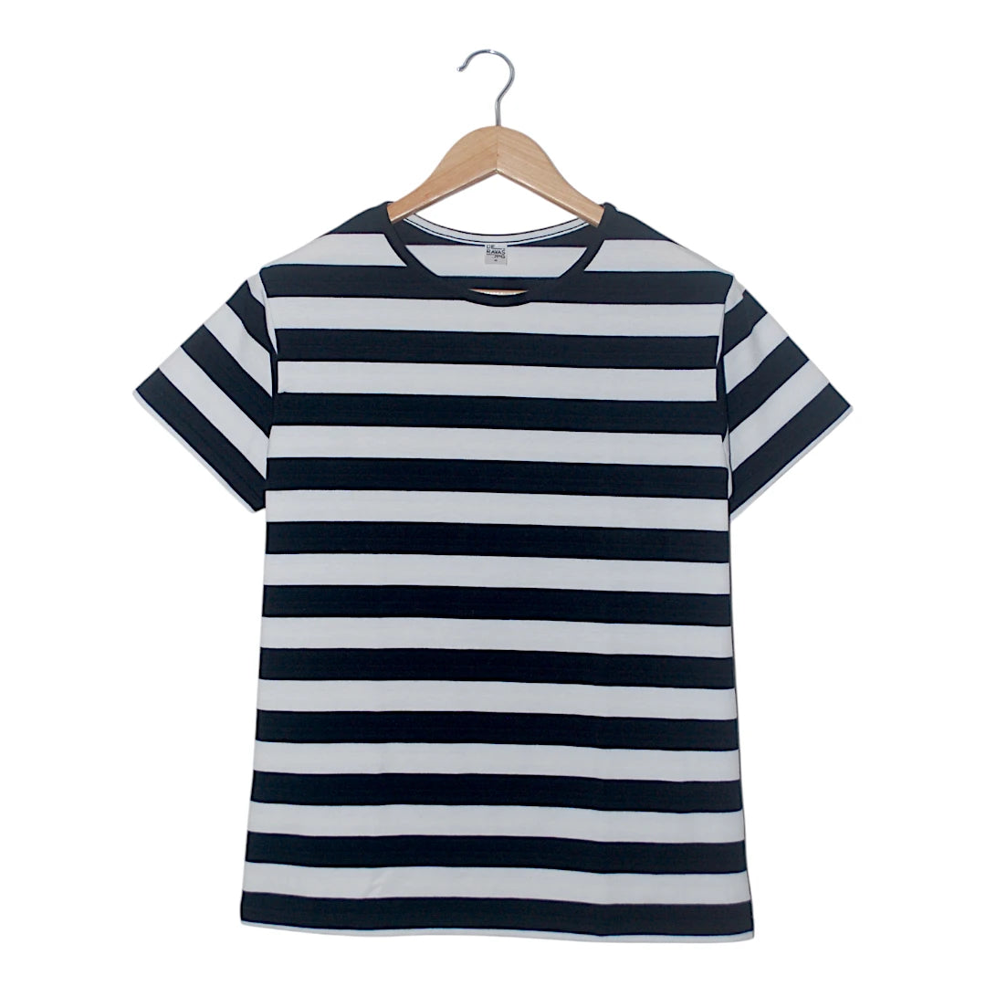 Bershka Camiseta De Rayas Verticales Shirt Remera A Rayas Blanca Y