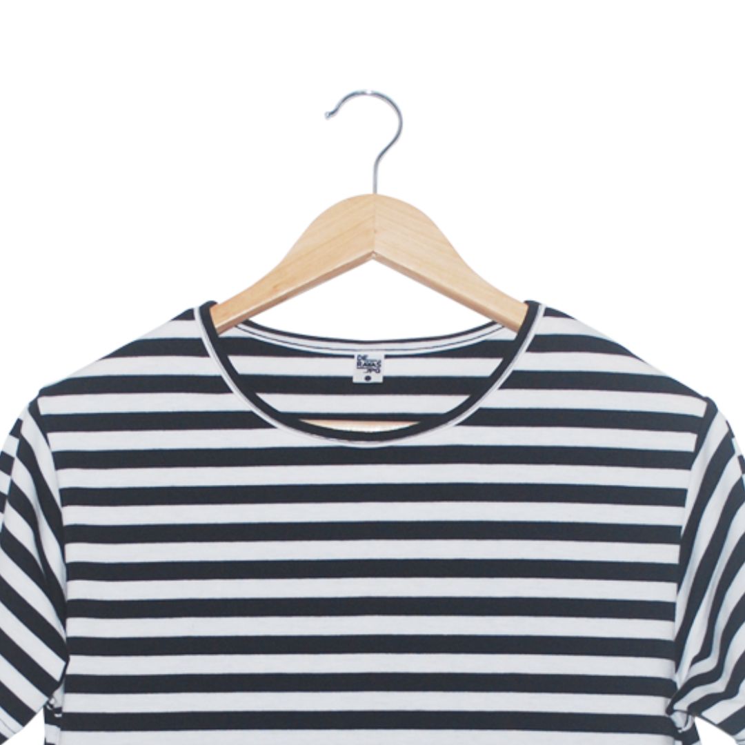 Rayas Verticales Camisa Negra Con Blanco Rayas Verticales Camiseta