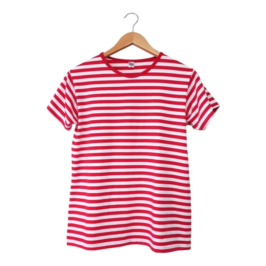 Comprar Camiseta de Rayas Roja y Blanca - Chaquetas y Camisetas